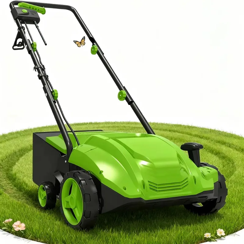 【Ganz neu】Vertak 1500 W 2-in-1 elektrischer Vertikutierer und Vertikutierer, 32 cm Arbeitsbreite, 4 Höhenverstellung, 30 l Beutel für Rasen und Garten