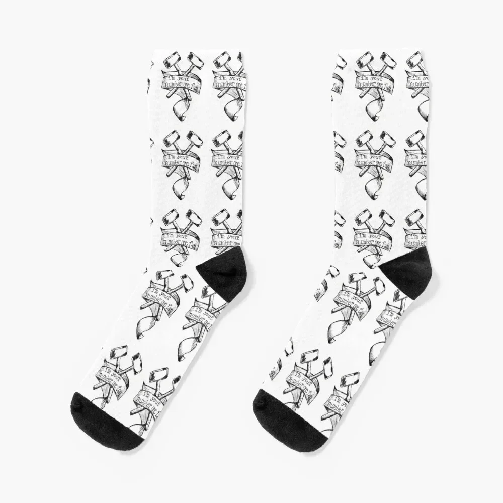 I'm your number one fan Socks floral essential Antiskid soccer japanese fashion Socks Men Women's