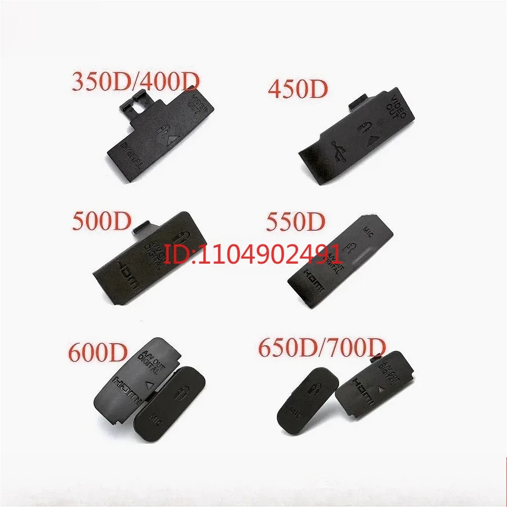 New USB Rubber Lid Door HDMI-compatible MIC Cap Interface Cover for Canon EOS 350D/400D 450D 500D 550D 600D 650D/700D Repair