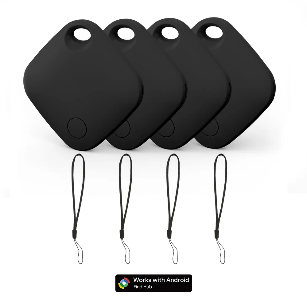 

4-pack Android Tracker Portable Anti-lost Device For Android Google's Find Hub Keys Finder Smart Tag for Pixel Xiaomi Vivo GMS