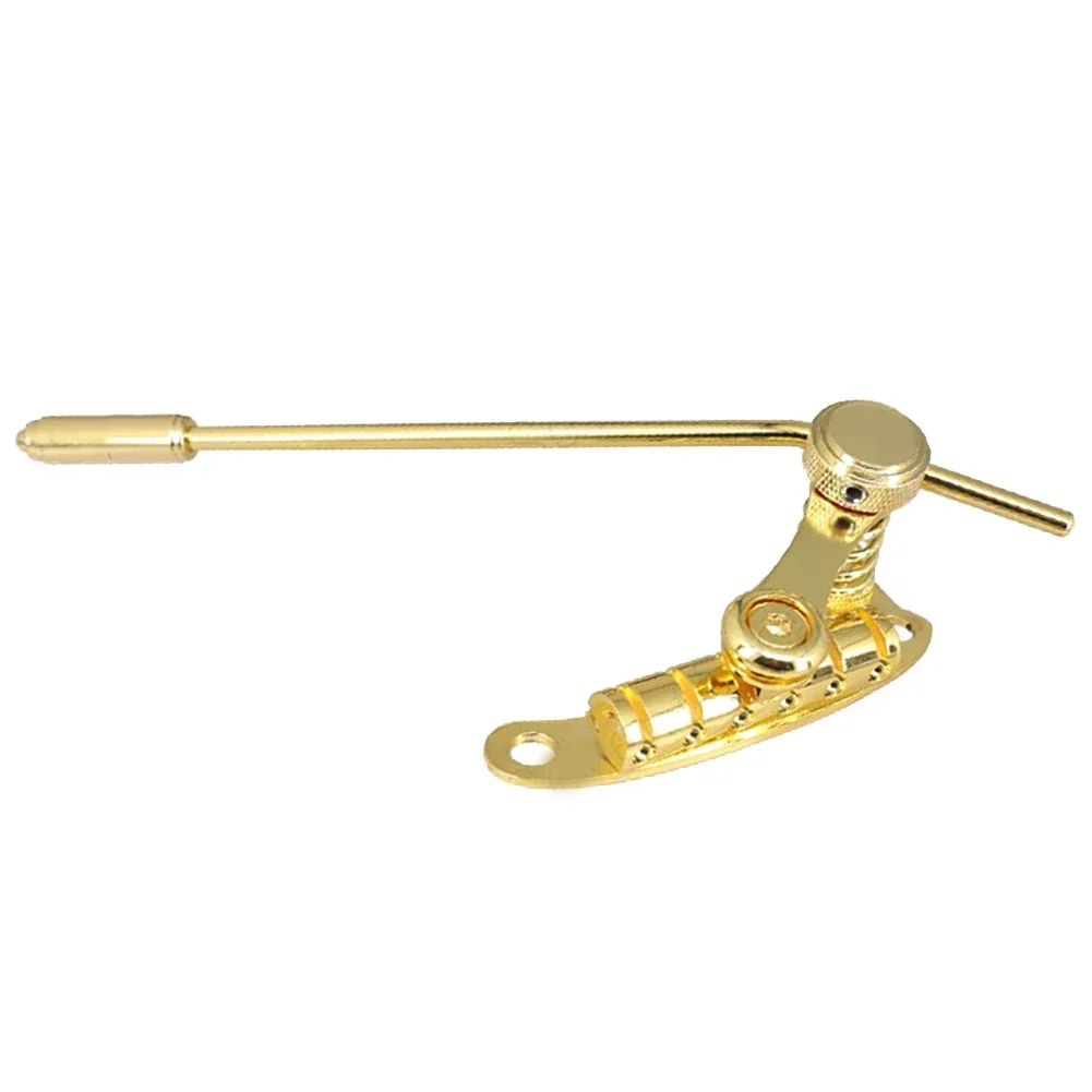 

Brand New Bridge Pull Plate Guitar Bridge 103*55*46.5mm Iron+zinc Alloy Minimal Friction Precise Tuning Silver/Black/Gold