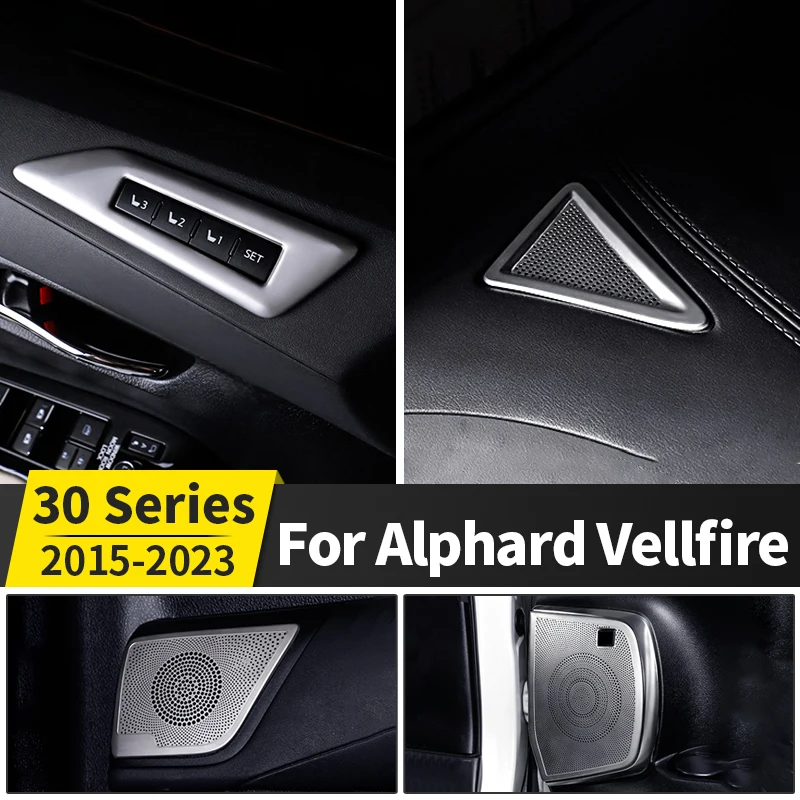

2015-2021 For Toyota Alphard Vellfire 30 Vehicle Interior Trim Parts Full Set Modification Horn Cover Air Outlet Accessories