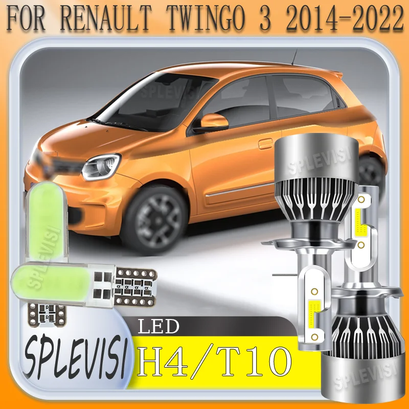 

Tool-Less Setup Extended Lifespan Glow waterproof H4 LED headlight FOR RENAULT TWINGO 3 2014 2015 2016 2017 2018 2019 2020-2022