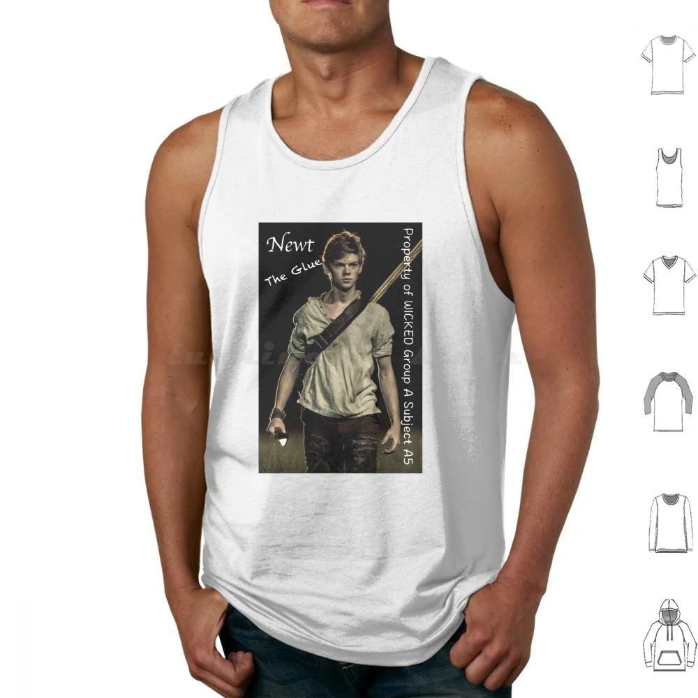 The Maze Runner-Newt 45-Para niños y mujeres, camiseta clásica vintage, camisetas sin mangas de tendencia, camisetas estampadas de algodón The Maze Runner Newt