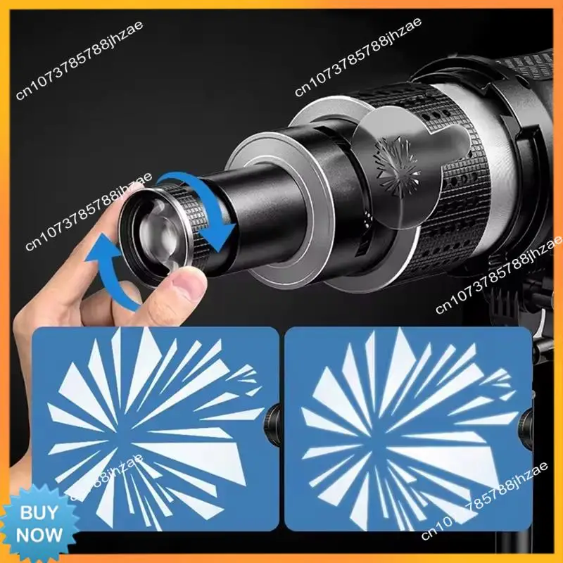 

A10R Optical Holder Projector Accessory Spotlight Cone Optical Photography Kit With Color Filters And 25 Gobos Metal Quality