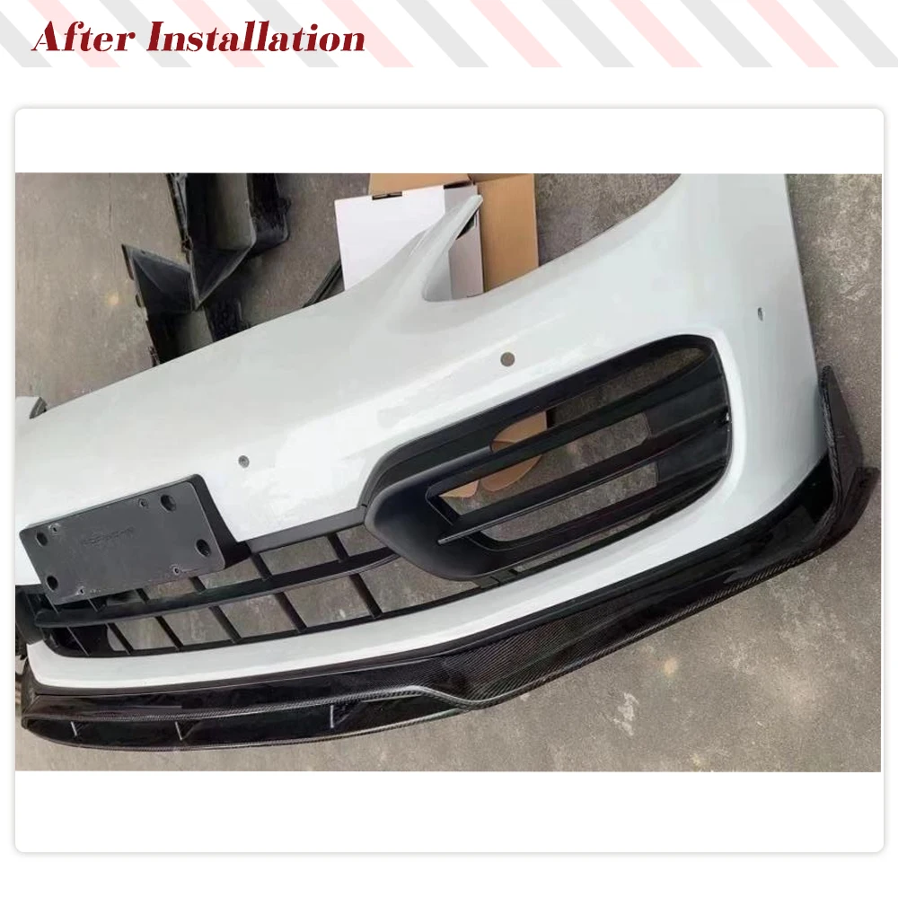 Carbon Fiber Car Front Bumper Lip Spoiler Chin Lip Fit For Porsche Panamera 971.2 2023-2026 Car Racing Bumper Body Kits Splitter