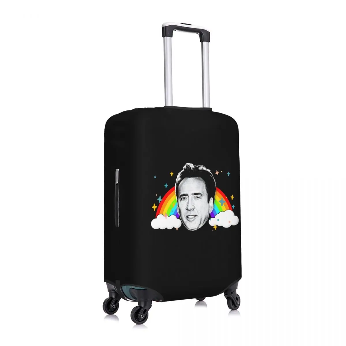 Custom Aesthetic Art Nicolas Cage Meme Luggage Cover Elastic Travel Suitcase Protective Covers Suit For 18-32 inch