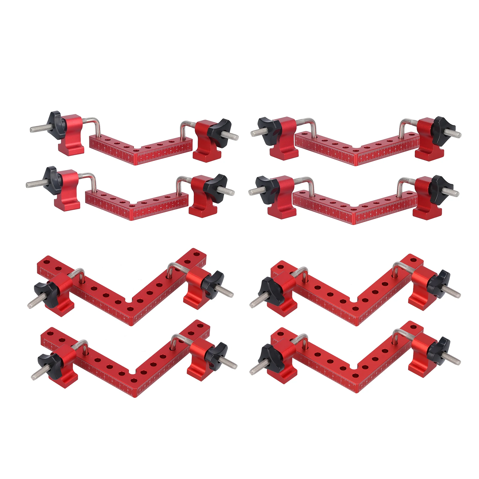 2セット90-°-位置決め直角固定具-木工用接合クランプアクセサリー-木工用直角固定具