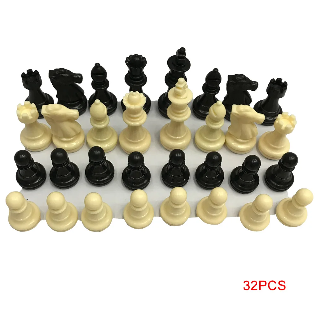 32 Pieces Chesses Pawn Gaming Prop Multipurpose Compact Size Chessmen Set