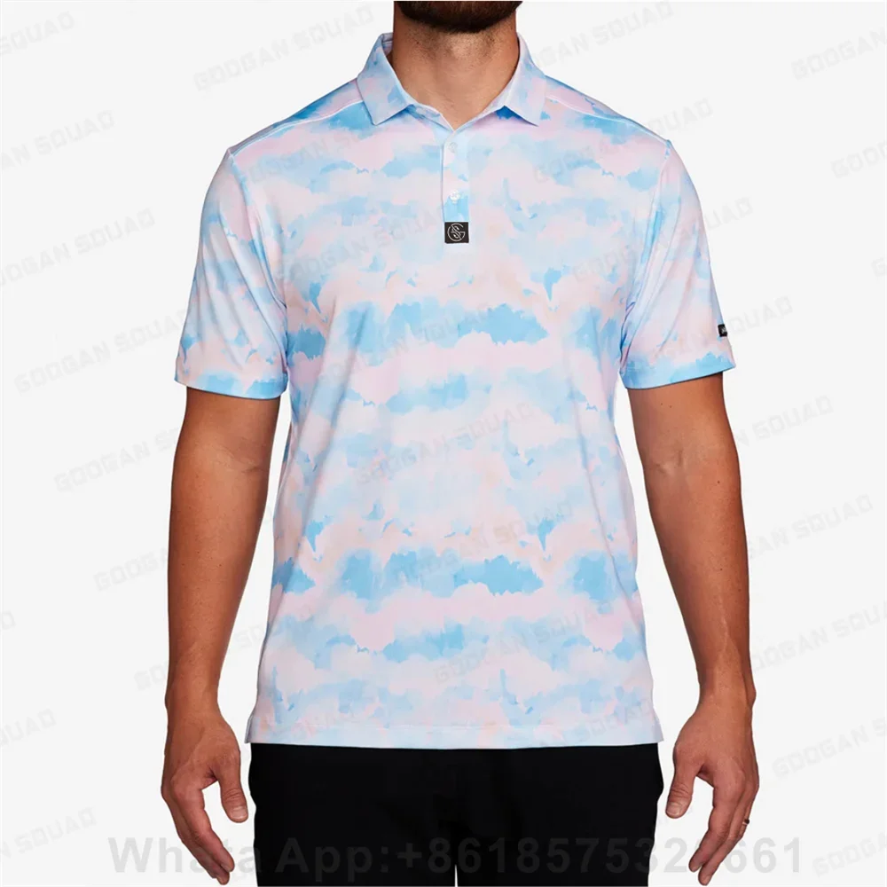 

Golf Kid's Polo Shirts Summer Sport Short Sleeve T Shirt High Quality Shirts Clothing Lapel Buttons Versatile Printed Golf Polo