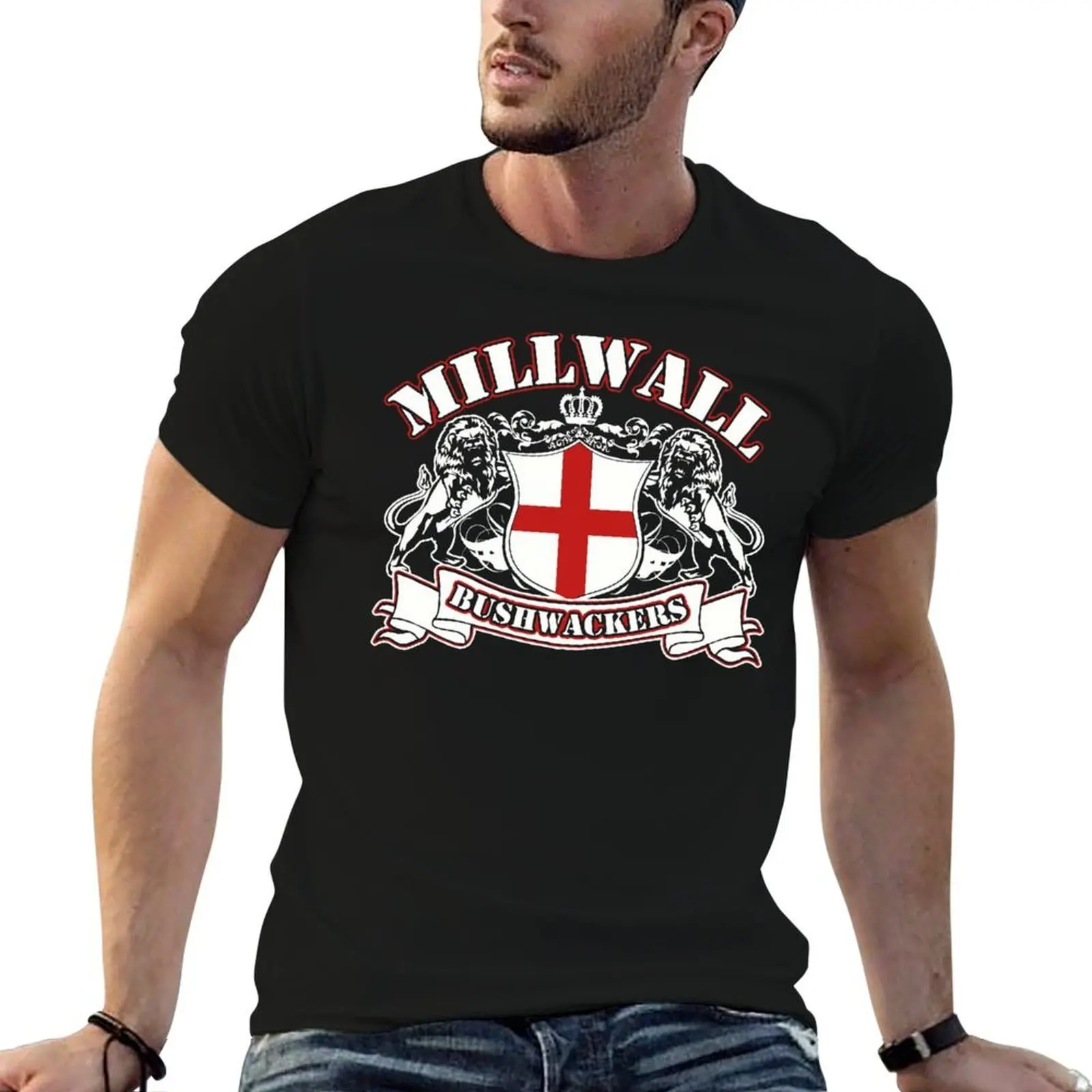 Millwall Bushwackers T-Shirt street wear oversized compression shirt men