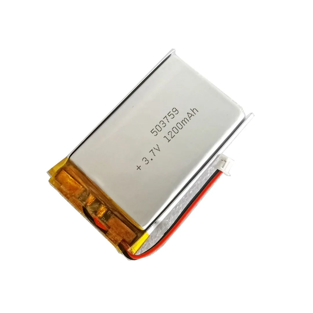2/5/10/20Pcs 3.7V 1200mAh 503759 Lithium Polymer Ion Battery 2.0mm JST Connector