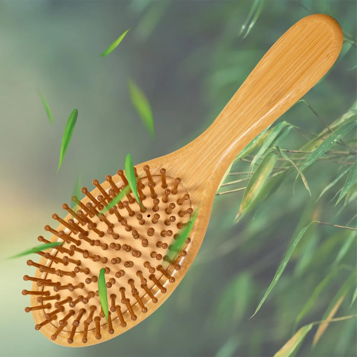 1PC Bamboo Hair Brush with Nat - огляд і ціна Bamboo Hair Brush