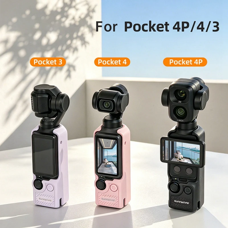 Super Sale Sunnylife Silicone Cover for DJI Osmo Pocket 4P Camera Anti-Scratch Protective Cover for Pocket 3 4 Camera Accessor
