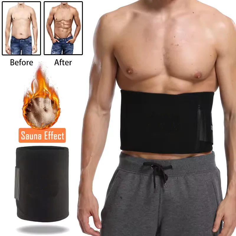 

Тренажер для талии, мужской неопреновый пояс для похудения, мужской формирователь, ремни для уменьшения живота, формирователи тела, способствующие пот, корректирующее белье, моделирующие полоски