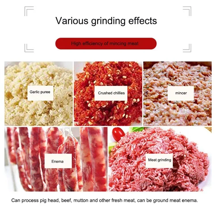 Use 304 sus material novo processado elétrico grande máquina moedor de carne faca afiar máquina moedor de carne