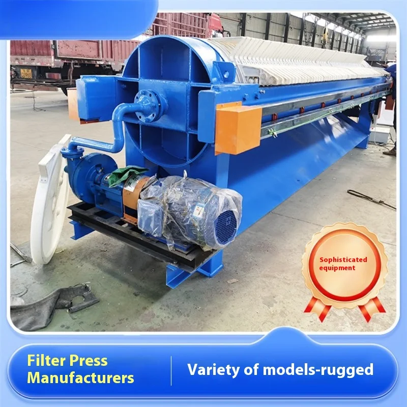 Chemical Industry Sludge Dewatering   Filter Press Equipment Clay Membrane Filtering Plate and Frame Filter Press