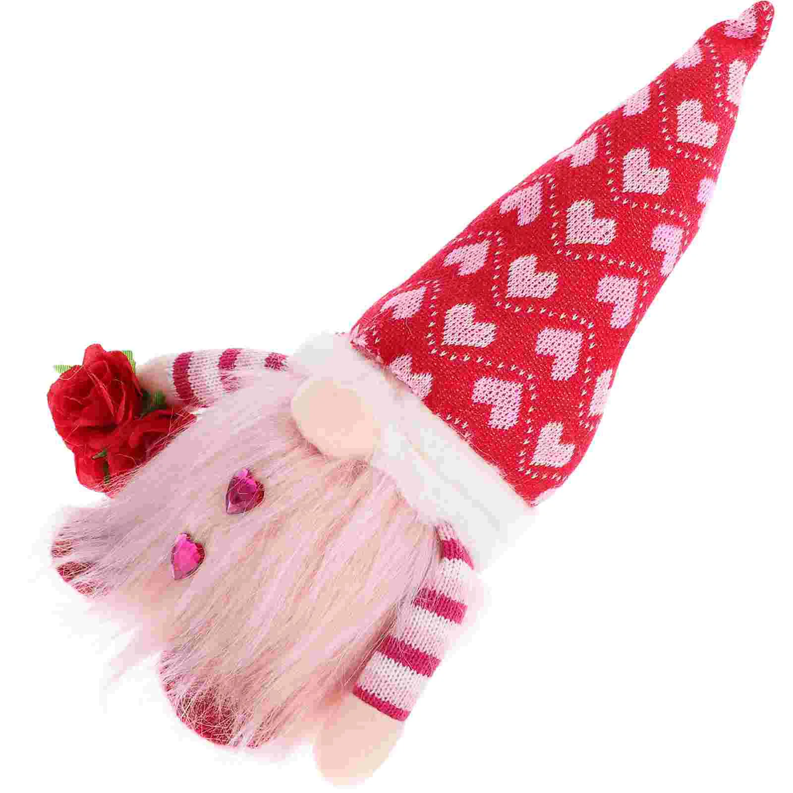 Rudolph Valentines Day Gnome LED Birthday Plush Ornament Couple Gift Accessories Lovers