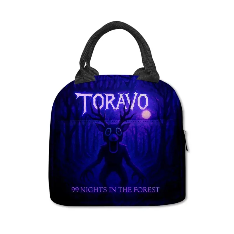 

New Game Roblox 99 Nights in The Forest Lunch Bag Anime Portable Children Meal Bag Kawaii School Trip Lunch Picnic Dinner Bag