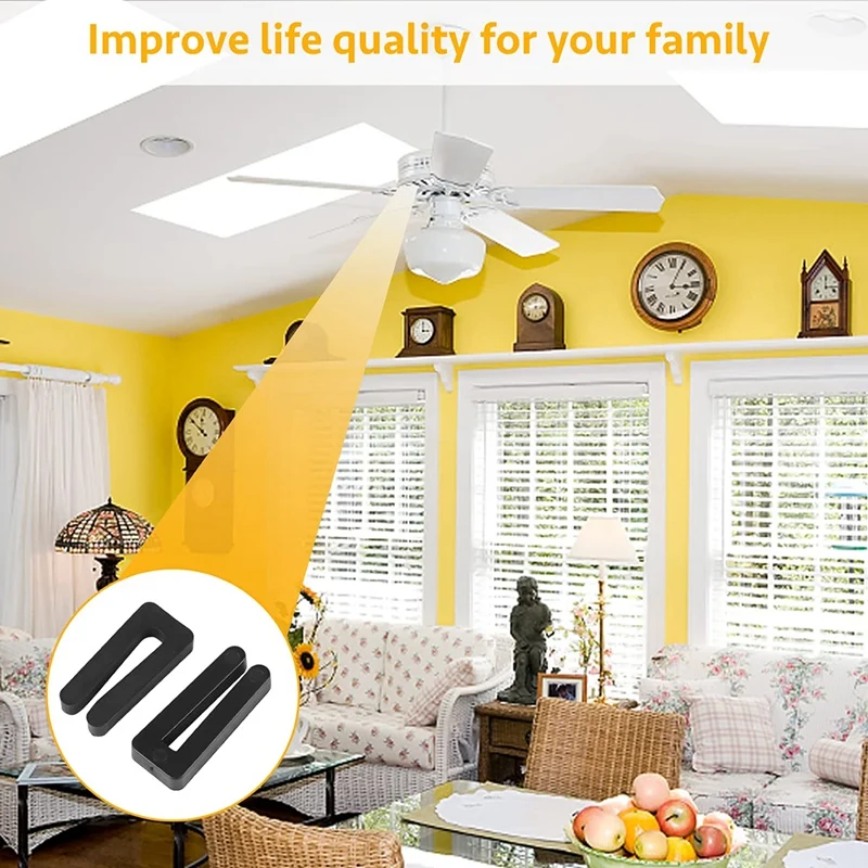 8 Sets Ceiling Fan Blade Balancing Kit Including Metal Self-Adhesive Gold 3G Weight, Metal Self-Adhesive Black 5G Weight