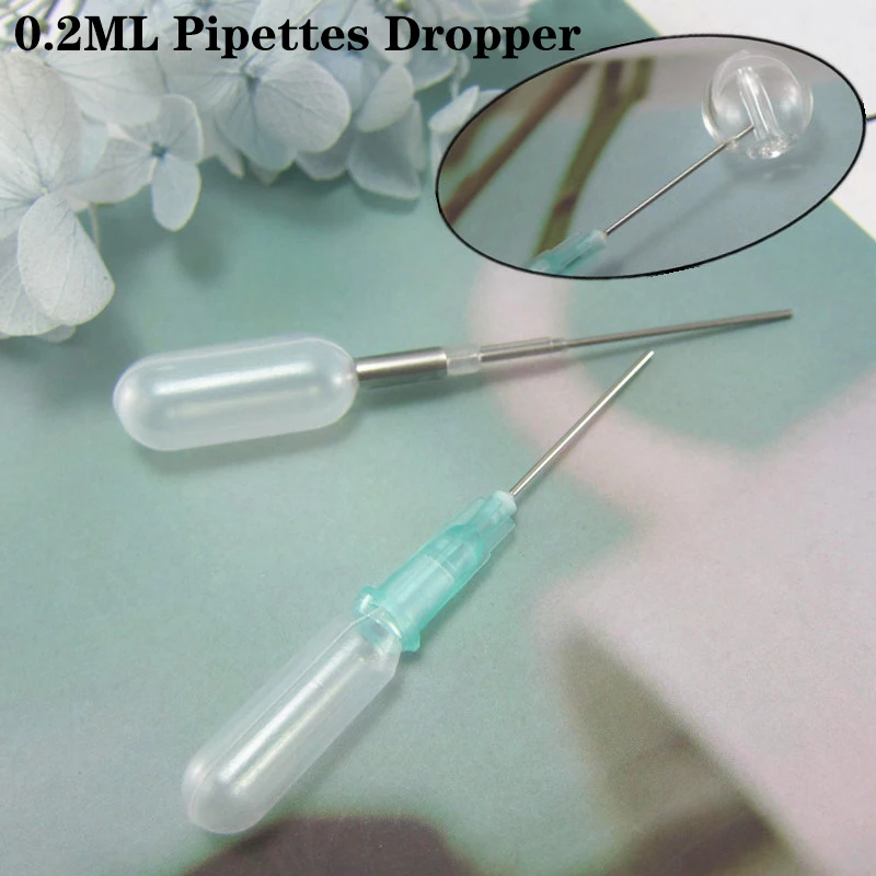 Plastic Dropper Needle Hole Essential Oil Perfume Bottle With Injection Adder Accessories Dispensing Tool