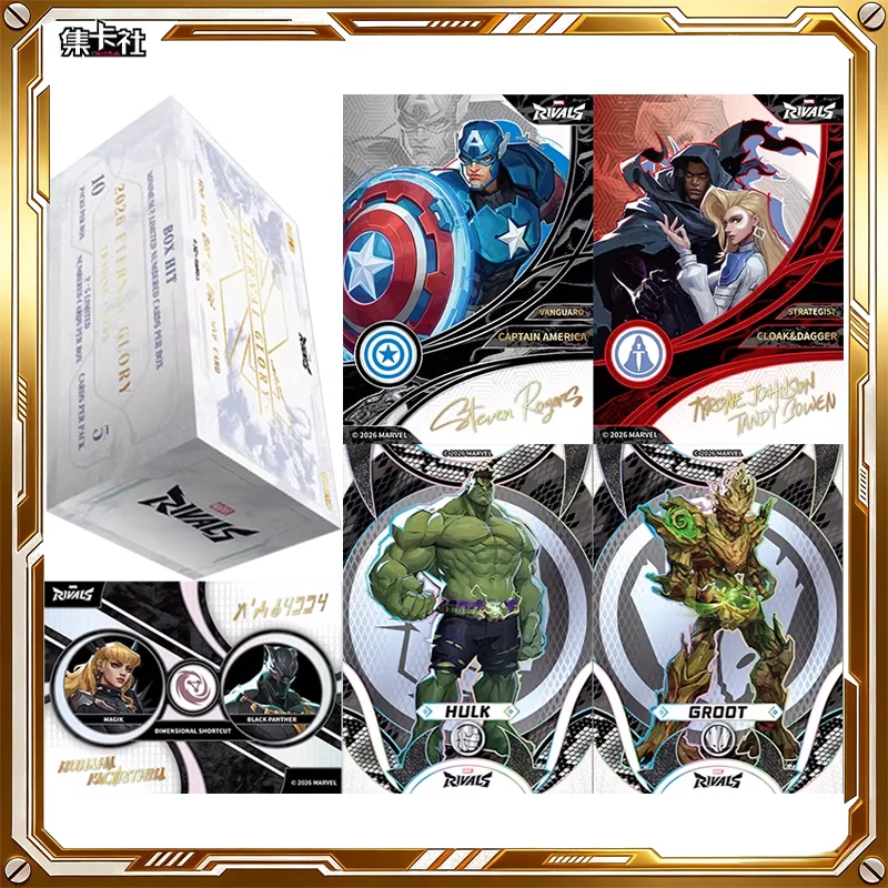 Card.fun Marvel Rivals Card Glorious Hall Iron Man Caixa Misteriosa Cartas Colecionáveis Genuínas Brinquedos Presentes de Feriado e Aniversário para Meninos e Meninas