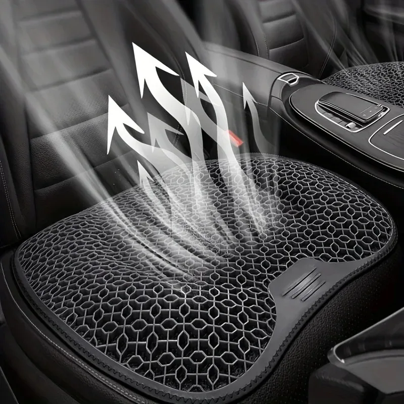 New gel seat cushion, car honeycomb seat cushion, office sitting chair, summer ventilated and breathable seat pad