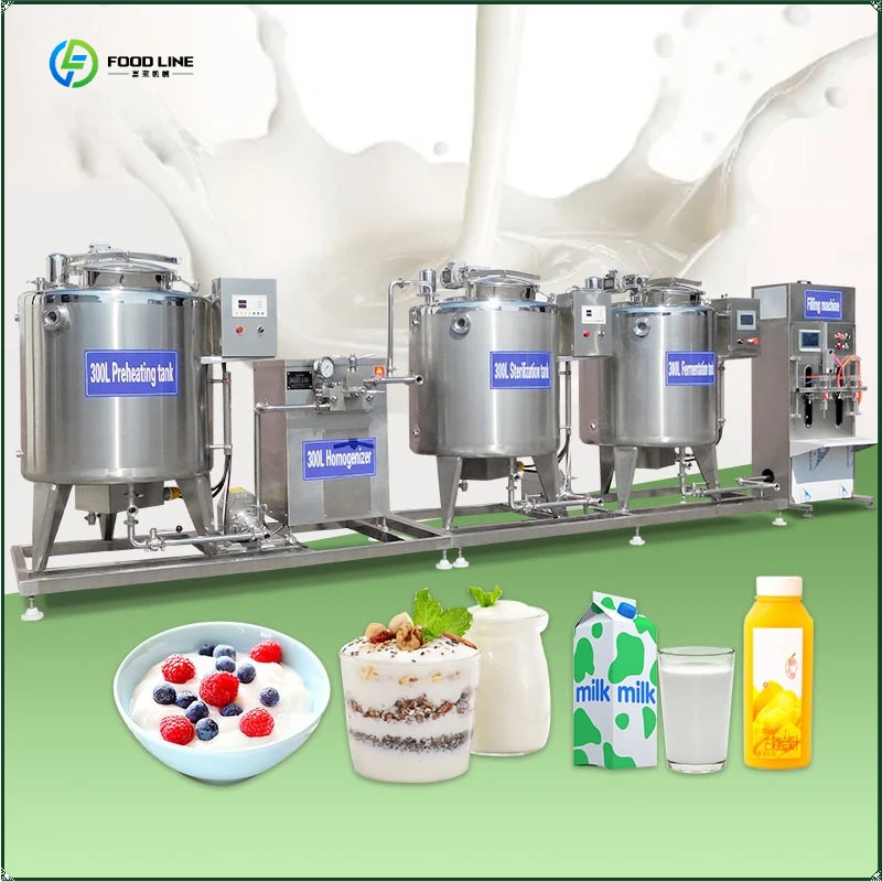 Yoghurt Automatic Full Processor Machine Process Make Price Dairy Fresh Milk Greek Yogurt Production Line FL Customized
