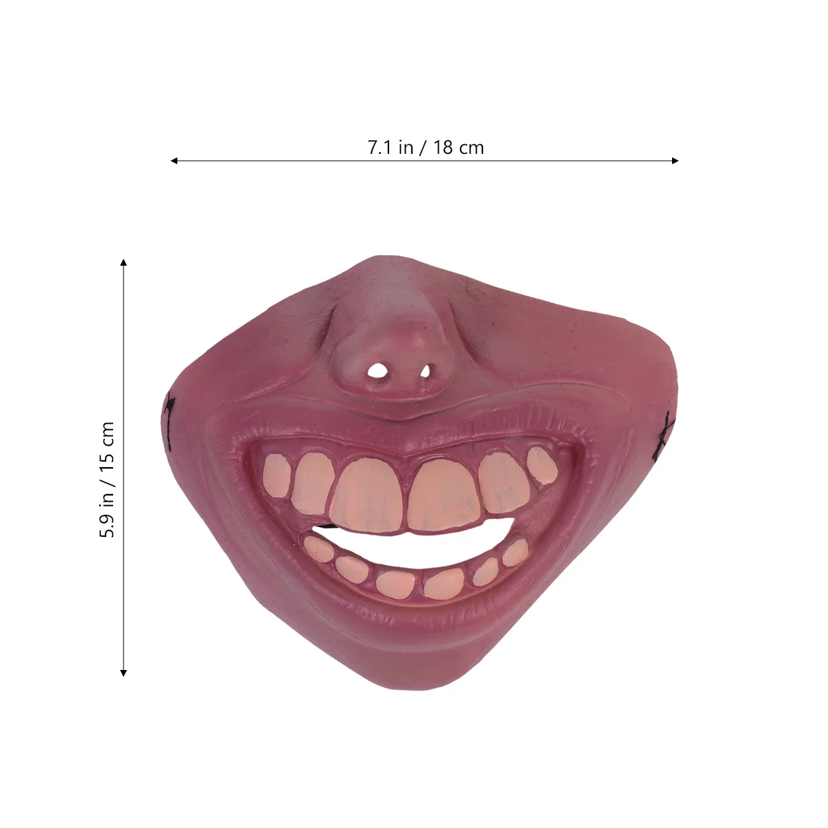

2Pcs Vampire Lightweight Soft Halloween Cosplay Face Cover Accessory for Party Festivals Costume Toy