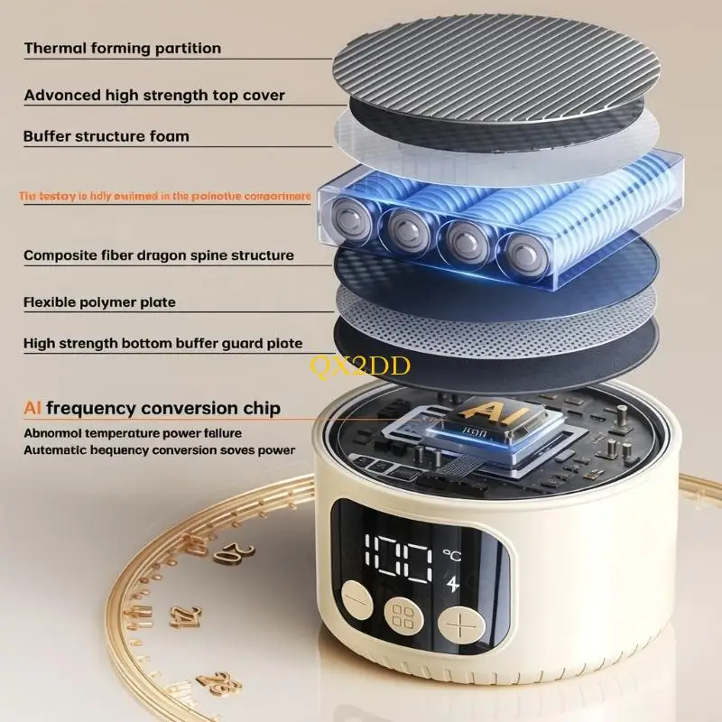 QX2D 500ml Insulated Cup Milk Toastier Constant Temperature Feature Fast Heating Plan