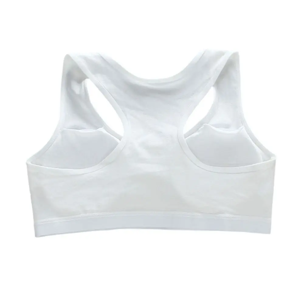1/3Pcs Breathable Cotton Training Bras Elastic Underwear Girl Sports Bra Children Tube Tops for Teeange Toddler Girls - view 2