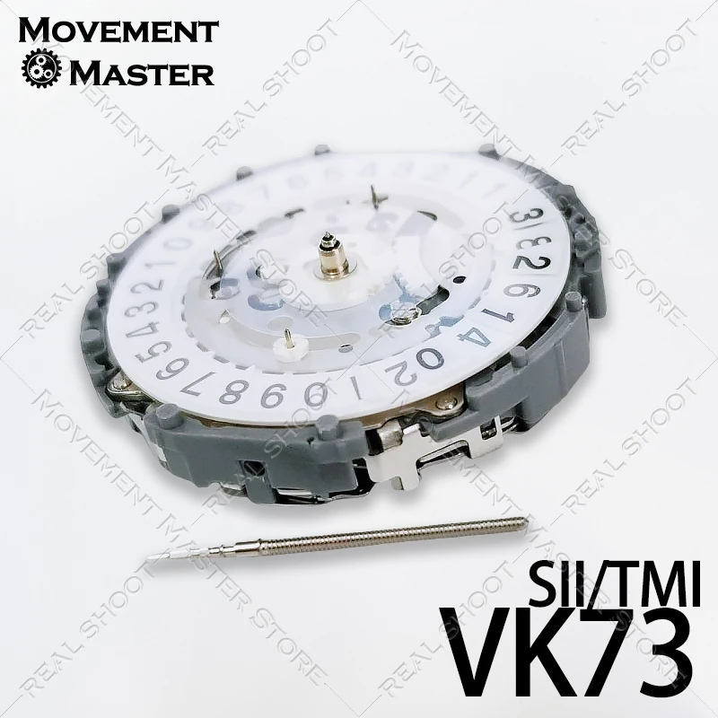 Movimiento VK73 Movimiento japonés Movimiento de reloj VK73A Movimiento cronógrafo premium Calendario grande