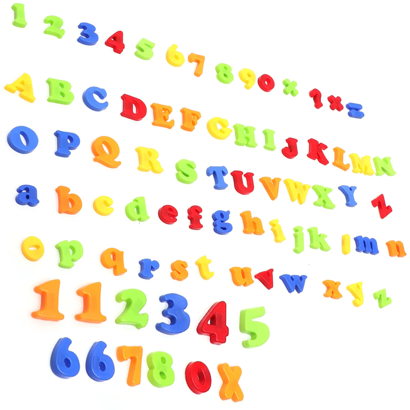

78Pcs Vibrant Educational Magnetic Alphabet and Number Fridge Magnets for Children Spelling Word Building Grammar Math Practice