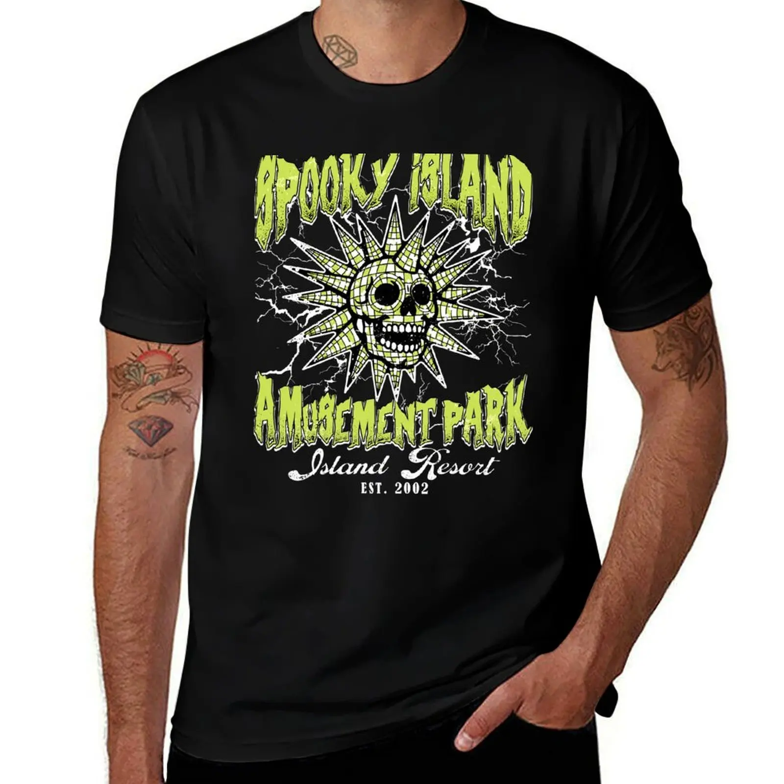 Spooky Island, Retro Cartoon Halloween Movie, Spooky Island Disco Skull, Halloween Gift, 90s nostalgia, Retro Halloween, T-Shirt