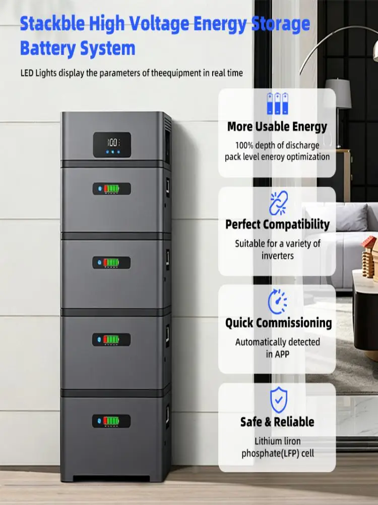EASUN POWER 1,6KW 2,4KW Wechselrichter Smart Microgrid Balkon-Energiespeichersystem mit Batterie, kompatibel mit Netzanschluss und WLAN