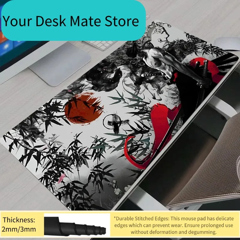 

Gaming Mouse Pad Gamer Home Computer HD Mousepad XXL One Piece Zoro Keyboard Pad Carpet Non-Slip Office Mouse Mats Cool for LOL