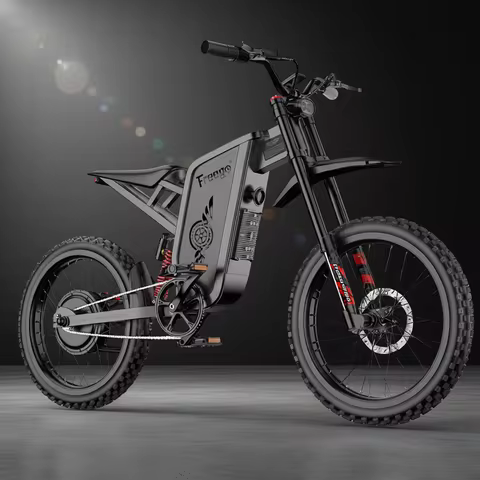 2025 Electric Dirt Bike X2 Pro Electric Motorcycle 6000W(Peak) Motor 1800wh Battery 7 Speed 50MPH Off Road Electric Bicycle