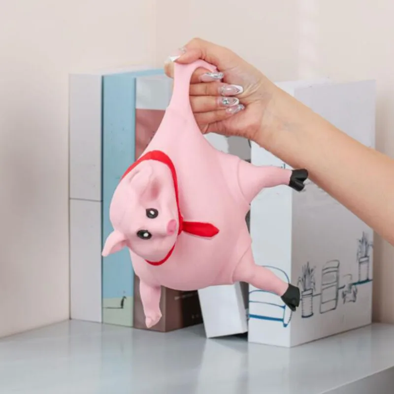 Nouveau singe! Cochon Rose Satisfaisant à Presser pour Enfant et Adulte, Jouet Souple Créatif en Forme d'Animal