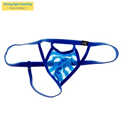 mesh transparent men's low-rise sexy thongs see-through thin g-srtings underwear 7008