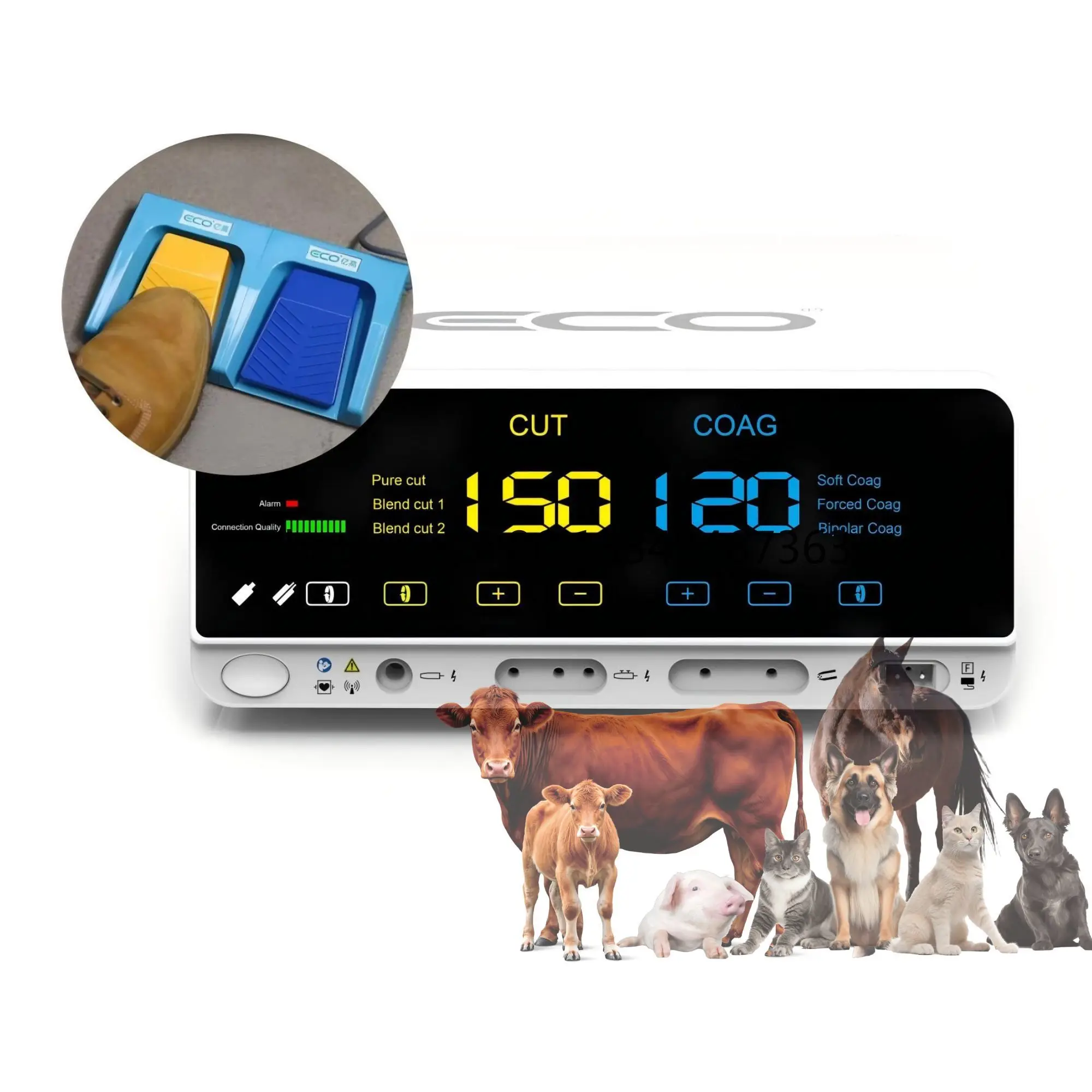 

Veterinary Electrosurgical Unit High Frequency Electrotome Bipolar Cut Coagulation Electrosurgery Generator