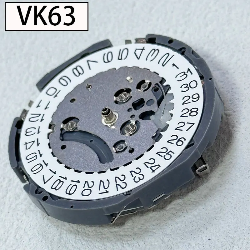 Japon Seiko VK63 VK63A حركة كوارتز دي هوت precision كرونوغراف تريس ماينز مع تاريخ كرونوغراف صغير 24 ساعة مول
