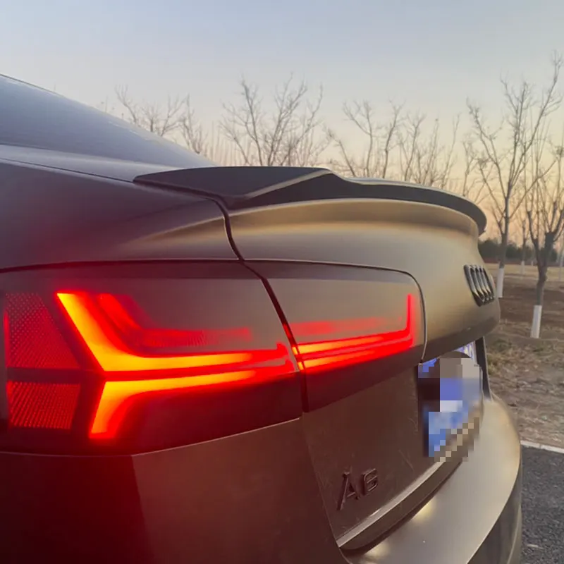 New Design For Audi A6 C7 Big Spoiler 2012 2013 2014 2015 2016 2017 2018 A6L Original Car ABS Plastic Spoiler Trunk Wing Lip