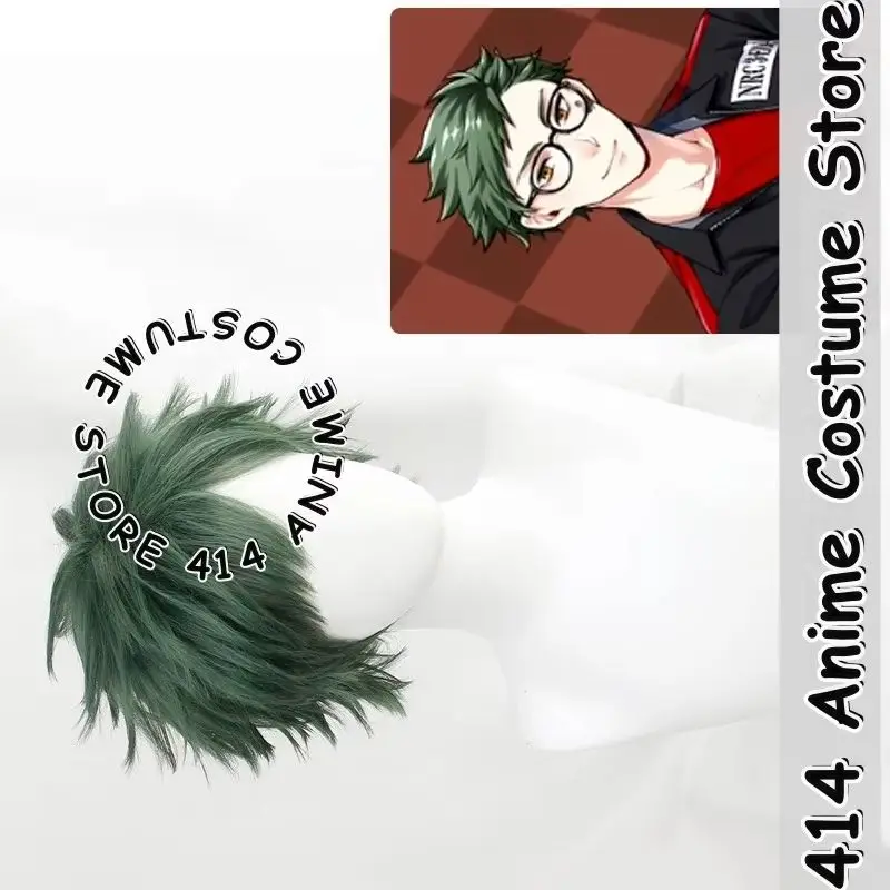 

Game & Anime Trey Clover Cosplay Wig Twisted Wonderland Alice in Wonderland Heat-Resistant Fiber Synthetic Hair