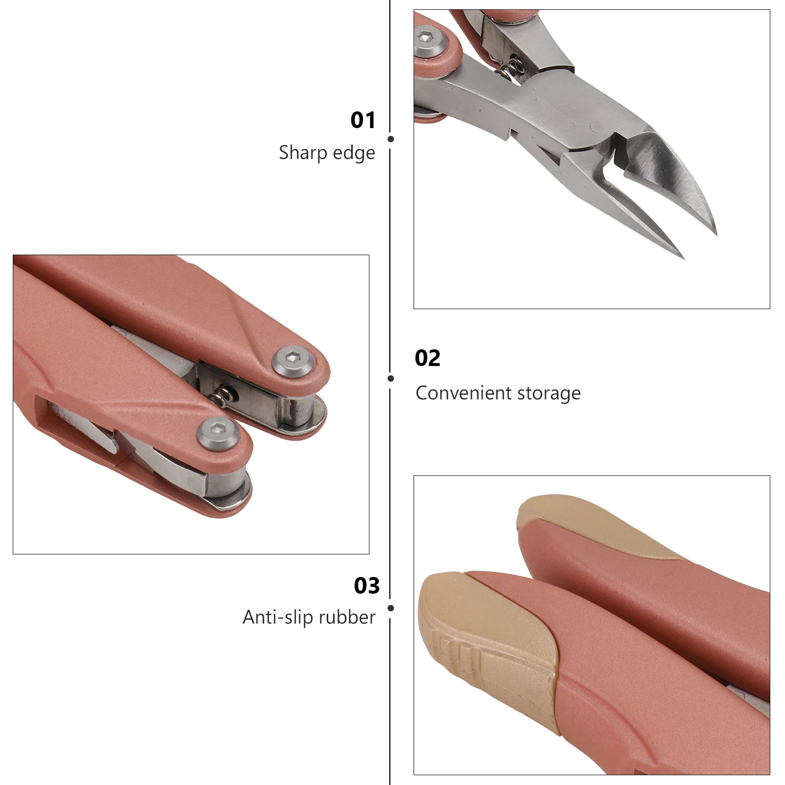 

Инструменты для педикюра для ногтей, резак для кутикулы, золотые портативные маникюрные щипцы для вросших ногтей