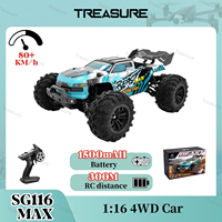 ZLL SG116 PRO/ SG116 MAX 1:16 High Speed Drift Racing RC Car 4WD Professional Racing Car 80KM/H Brushless Motor Off Road RC Car