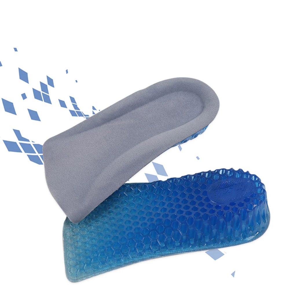 

Breathable Honeycomb Insoles 1 Pair Silicone Invisible Heel Pads Height Lift Insert for Shoes Soft Comfort