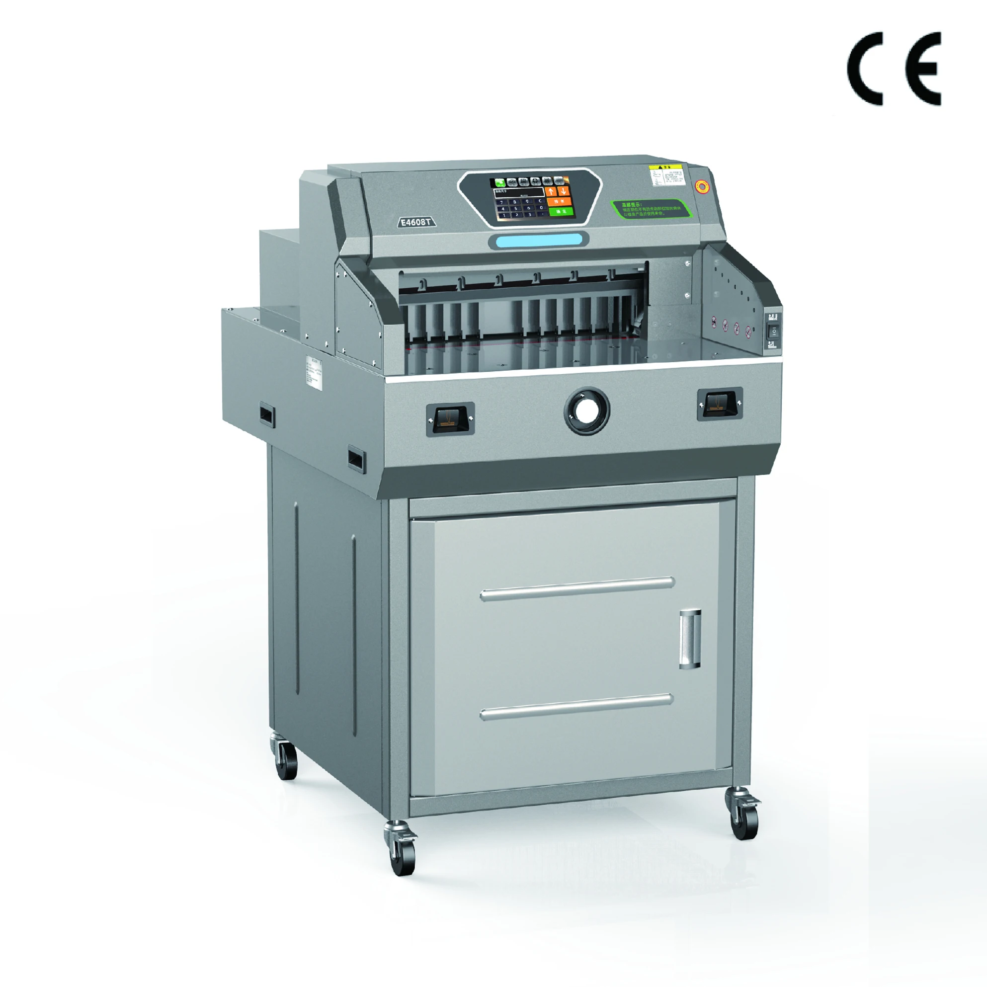 

New E4608T 460mm 18'' Electric LCD Program Guillotine Heavy Duty Paper Cutter Cutting Machine With 80mm Cutting Thickness