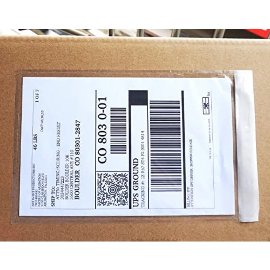 

Premium 6''x10'' Packing List Envelope, Tailored Size for Letter-size Paper Folded in Half, Adhesive Shipping Label Pouch/Sleev
