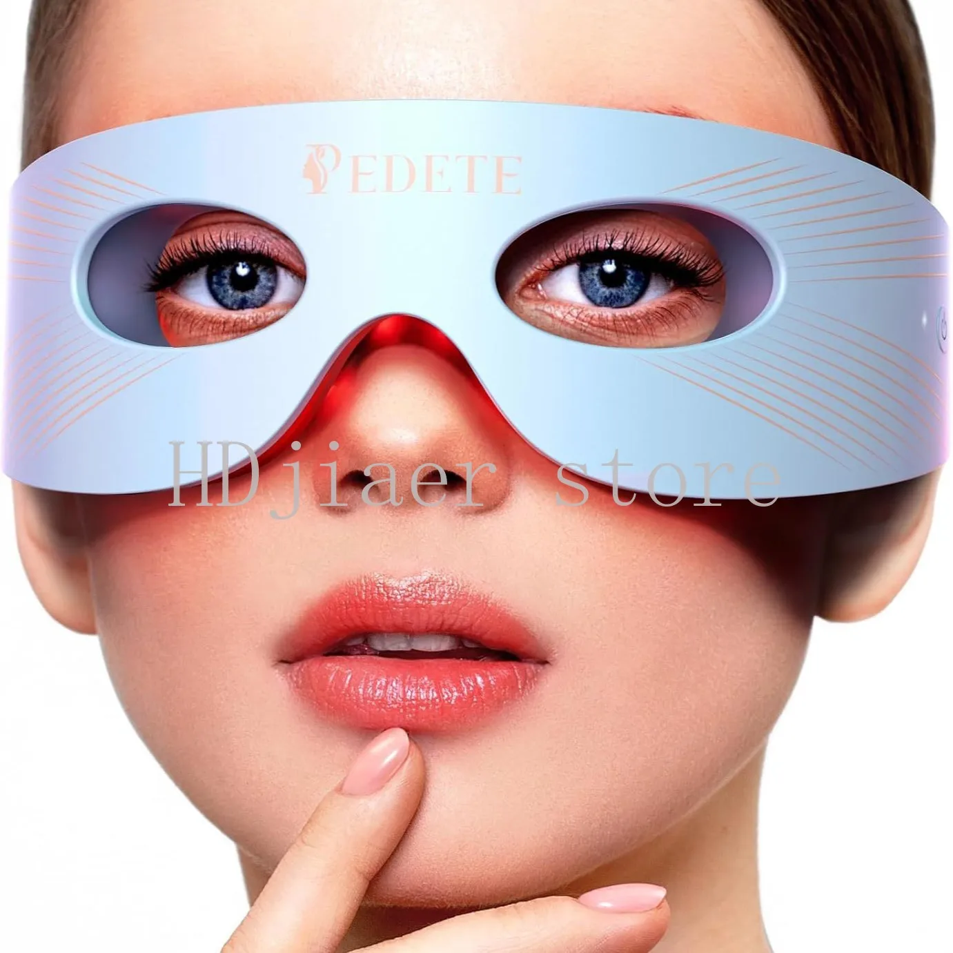 

New LED Photon Eye Rejuvenation Device Silicone Eye Mask Red Blue Light Therapy 3 Modes Home Eye Care Massager