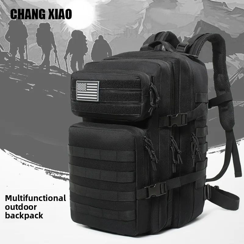 

45L Outdoor Sports Backpack Large Capacity Travel Commuting Backpack Water Resistant Multifunctional Student Backpack